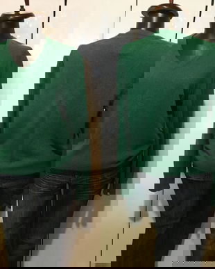 MARC O`POLO PULOVER VERDE LANA PURA