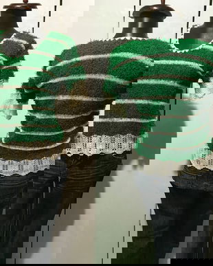 PULOVER TRICOTAT FIR VERDE