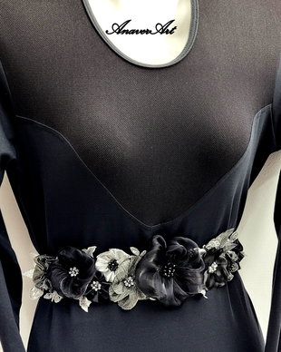 Brau cu flori textile/Cordon