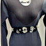 Brau cu flori catifea Curea cu flori handmade