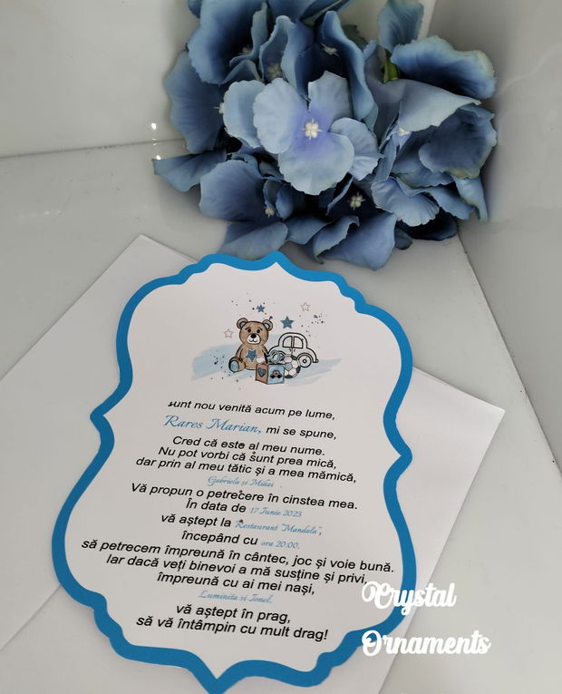 Invitatie botez ursulet