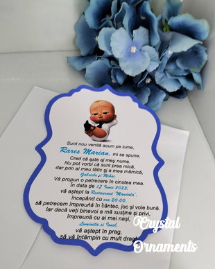 Invitatie botez Baby Boss