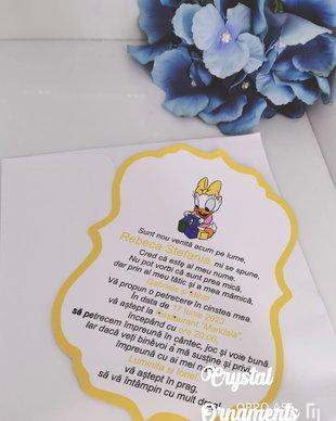 invitatie botez Baby Daisy