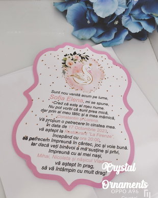 Invitatie botez lebada