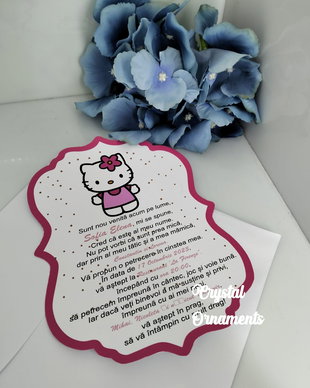 invitatie botez hello kitty