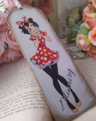 Semn de carte personalizat Minnie