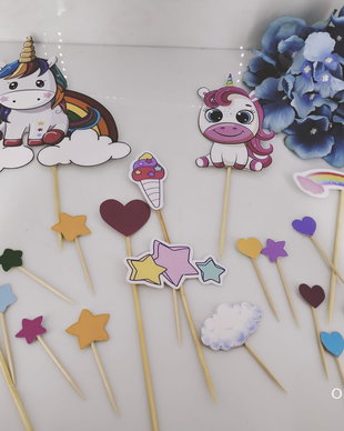Topper tort unicorn