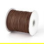 Ata din poliester cerata, 1 mm, maro inchis-125