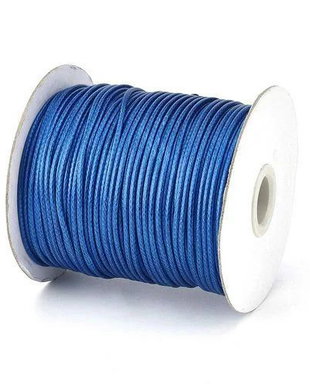 Ata din poliester cerata, 1 mm, albastra-159