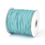 Ata din poliester cerata, 1 mm, turcoaz-124