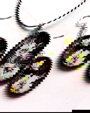 set bijuterii lemn 42311