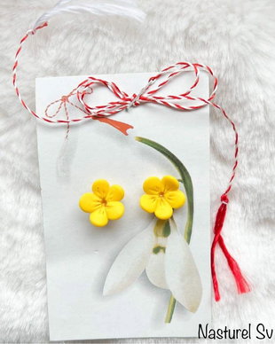 Cercei mărțișor floricele