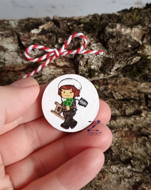 Martisor cosar, brosa cosar, martisor cosar si trifoi