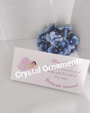 Plic de bani botez baby girl / fetita dormind