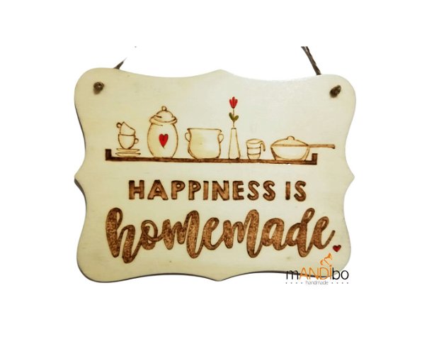 Tăbliță decorativă - Happiness is homemade