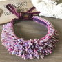 Colier statement " Flori de liliac"