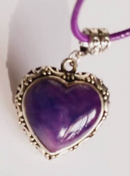 Violet Heart Agata
