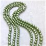 Colier perle de Mallorca verde kaki