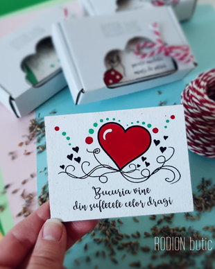 Magnet inima pentru mama pictat manual cu mesaj magnet