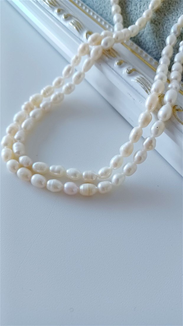 Perle ovale 6x4,5mm, cod perle9 - 1 buc