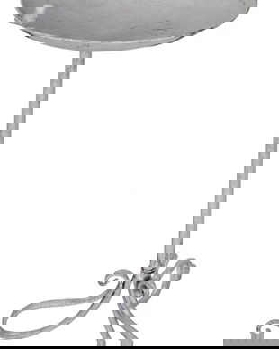 Suport pentru ghiveci din fier forjat antik white cu pasarele