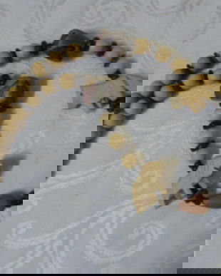 Colier lemn etno 55cm