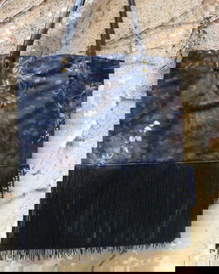 Noua-sacosa catifea cu franjuri