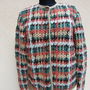 Nou-Cardigan crosetat manual/lana