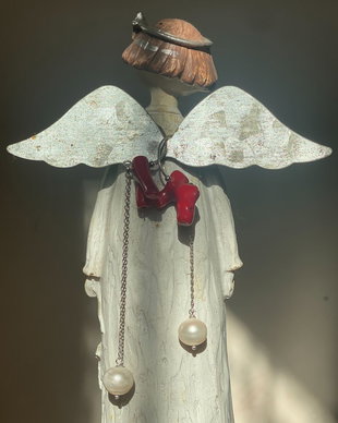 Cercei lungi de argint