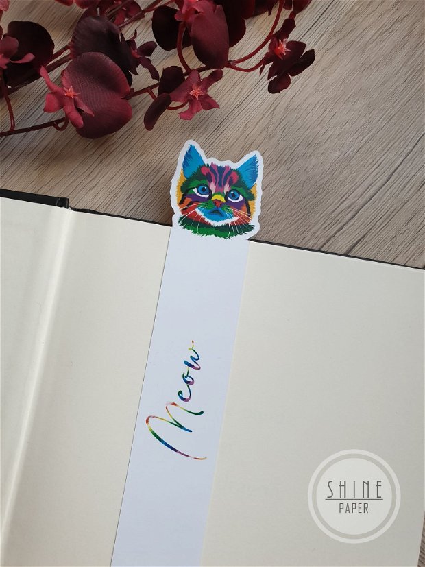 Semn de carte pisicuta vesela