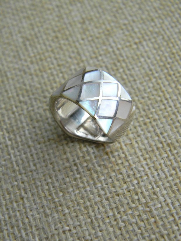 Inel argint si sidef (M22-1)