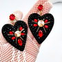 Rezervat Cercei - Black Precious Hearts