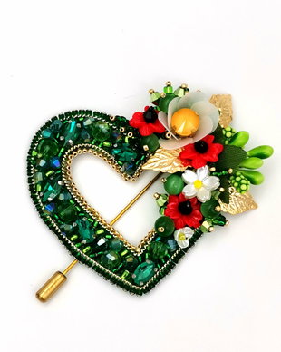 Rezervat Broșă ac - Spring Heart