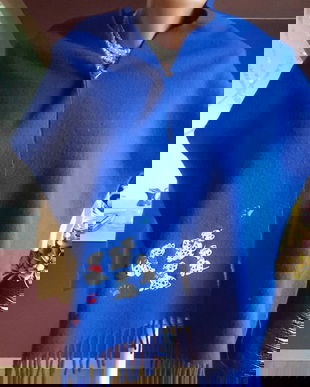 FULAR ORIGINAL DISNEY 101 DALMATIENI ORIGINAL LANA VERGINE 100%