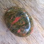 Cabochon unakite, 40x30 mm