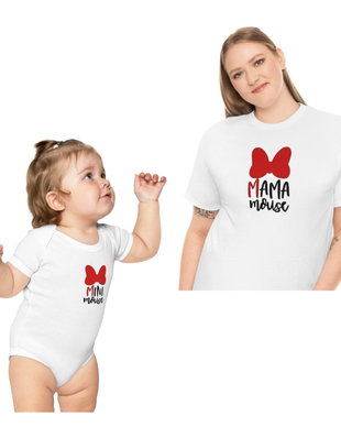 Set personalizat tricou mama si body bebe