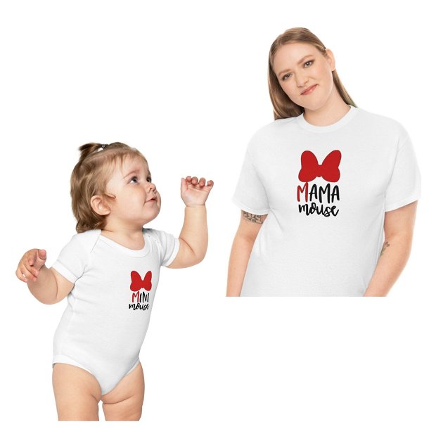 Set personalizat tricou mama si body bebe
