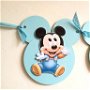 Ghirlandă personalizată cu nume băieți Mickey bleu