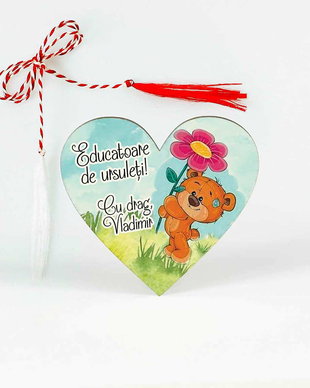 Martisor cu ursulet educatoare/invatatoare