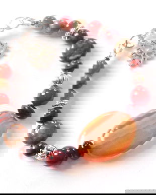 Bratara carneol si ochi de taur