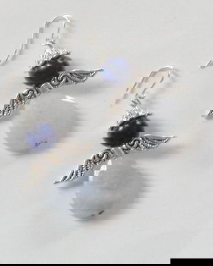 Cercei inger acvamarin