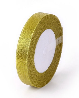 Panglica organza auriu 1m