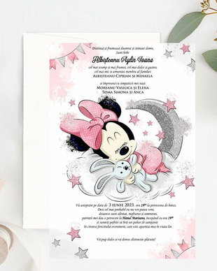Invitatie Minnie Sleeping
