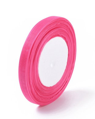Panglica din organza fucsia 1m