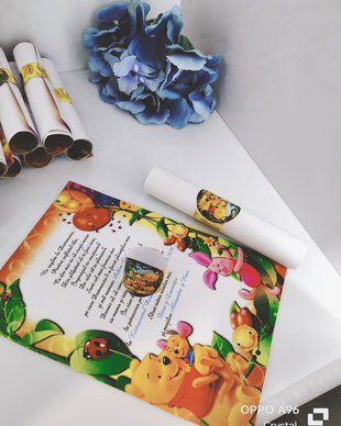 Invitație botez winnie