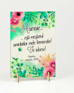 Felicitare cu mesaj - martisor cadou personalizat mamaia/bunica