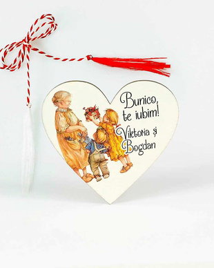 Martisor personalizat bunica/mamaia