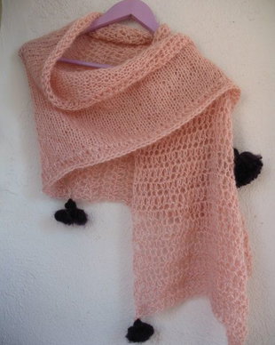 Accesoriu/sal/fular tricotat/crosetat