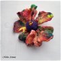 Brosa impaslita, floare colorata, Martisor