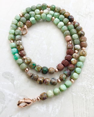 Colier CHOKER Crisocola naturala
